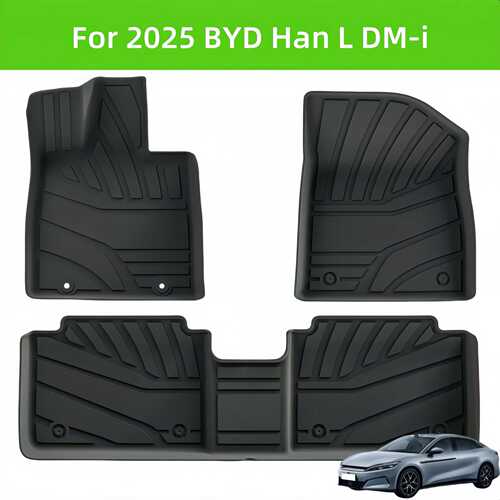 For 2025 BYD Han L DM-i LHD TPE Car Floor Mat/Rear Trunk Mat