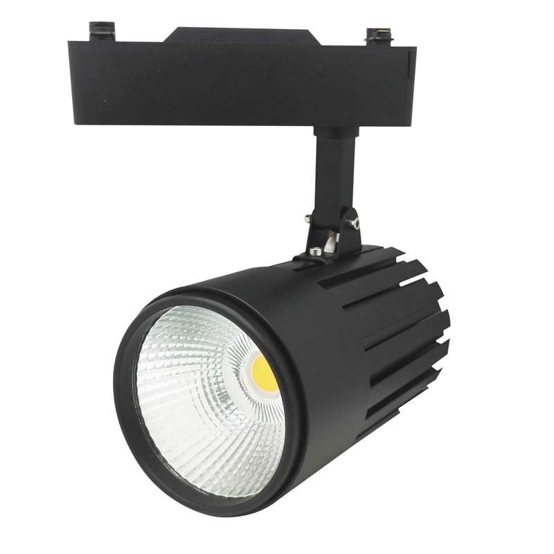 LED射灯外壳 轨道灯外壳 COB 40W 50W导轨灯外壳服装店导轨射灯