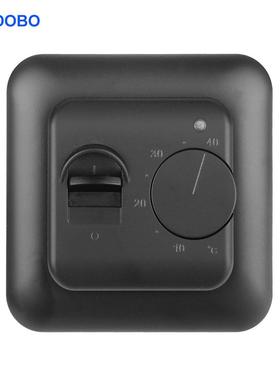 黑色RTC70.26采暖地暖温控器电采暖16A电热膜发热电缆智能可调温