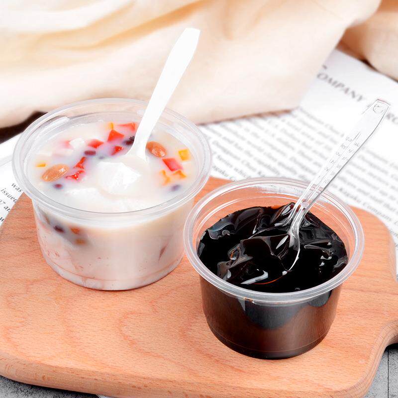 一次性双皮奶杯龟苓膏果冻布丁杯透明塑料杯例汤甜品外卖打包杯子