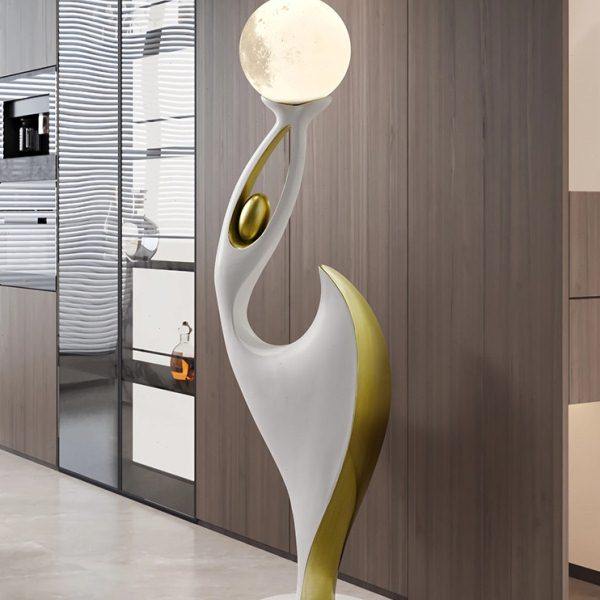 大型落地灯摆件客厅电视柜沙发旁玄关边艺术人物轻奢家居软装饰品,家居饰品,落地摆件,淘宝优惠券,粉丝福利购,淘宝优惠卷