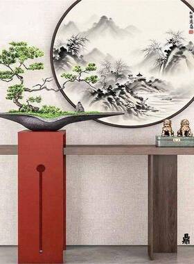 新式艺玄关古典风客JYT入户实木过厅道玄关台装饰简约靠墙中装饰