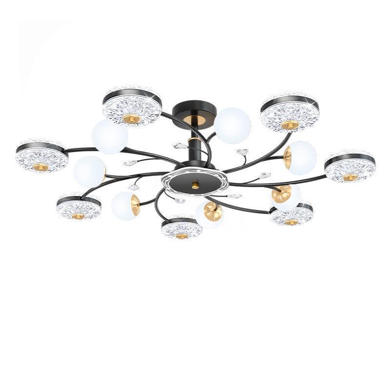 dpp223新款0客厅饰吊灯现代简约大气能智遥控灯客XPD厅灯大厅吊顶