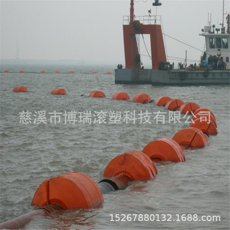 1300*1300聚乙烯管道塑料浮筒 孔径480浮力1400公斤