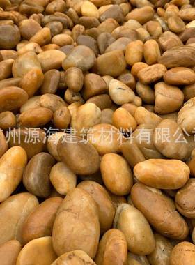 天然雨花石20416黄色卵铺石原石装饰园艺小石头林工鹅程地铺园路