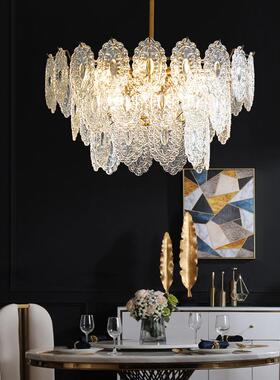 代轻奢吊灯全铜客红厅灯后现简约设计师法式大卧80330气网创意室