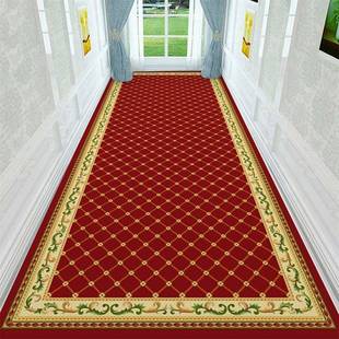 印花经典 色R11花客卉蓝走廊毯防滑长卧条毯室厅地垫地毯 欧式