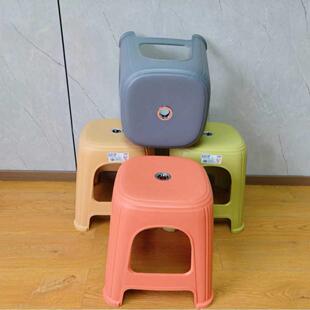 特厚客中号凳塑料凳子室1140塑料家用国风茶几方凳厅简约收纳矮浴