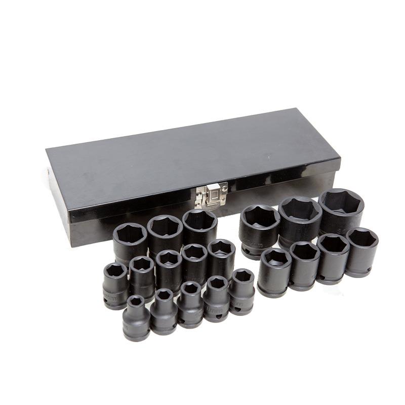 20件GSS1/风炮套筒8-32mm大飞电气2手工具组套装六角重扳型动短套