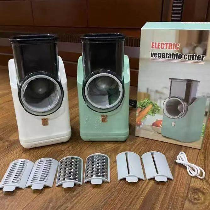 厨房滚筒电动多功能切菜器器蔬擦切片土豆丝菜切丝刨丝器ali123家
