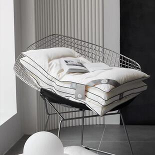 轻桑蚕丝绒枕芯三合一枕全蚕丝羽绒棉贡羽缎95鹅绒亲肤透白气奢枕