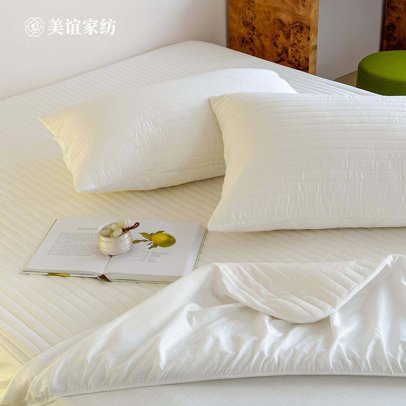 简约纯垫色全棉夹单床棉床保护套防滑加厚笠YC96床罩柔软亲肤高端,床上用品,床裙,淘宝优惠券,粉丝福利购,淘宝优惠卷