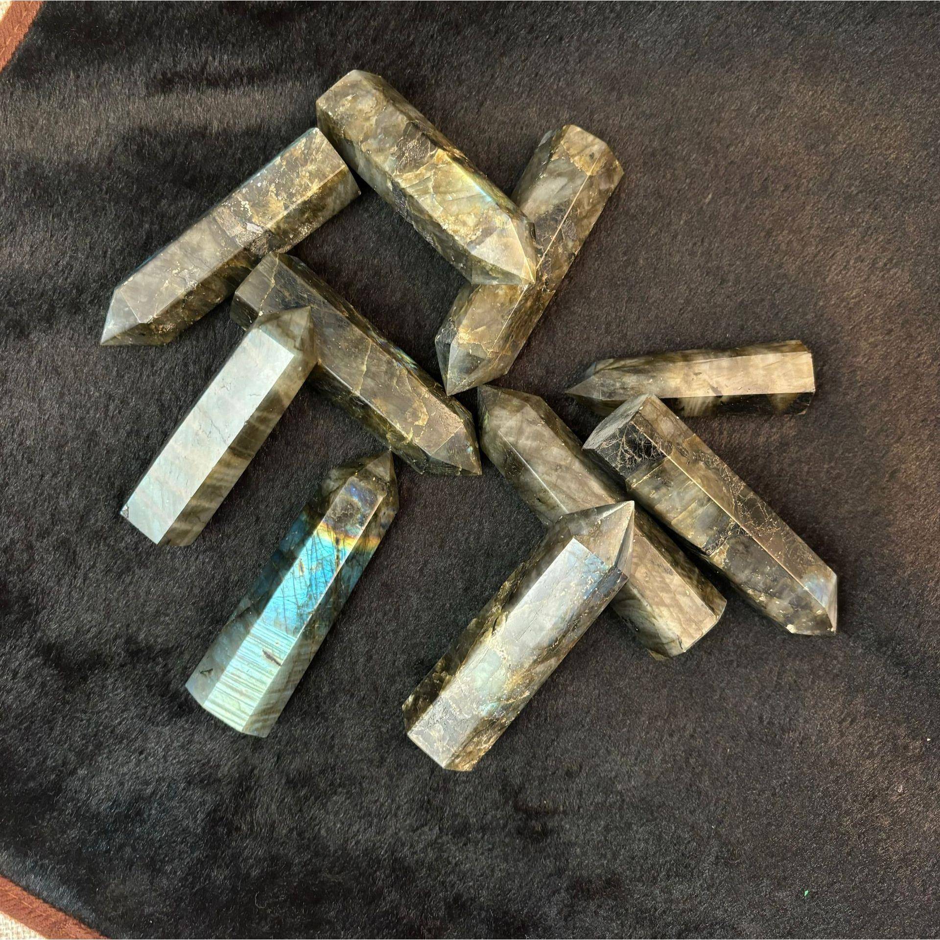 天然雪柱花黑曜紫水晶柱石晶公斤白水紫粉黄水晶磁风水消摆件家居