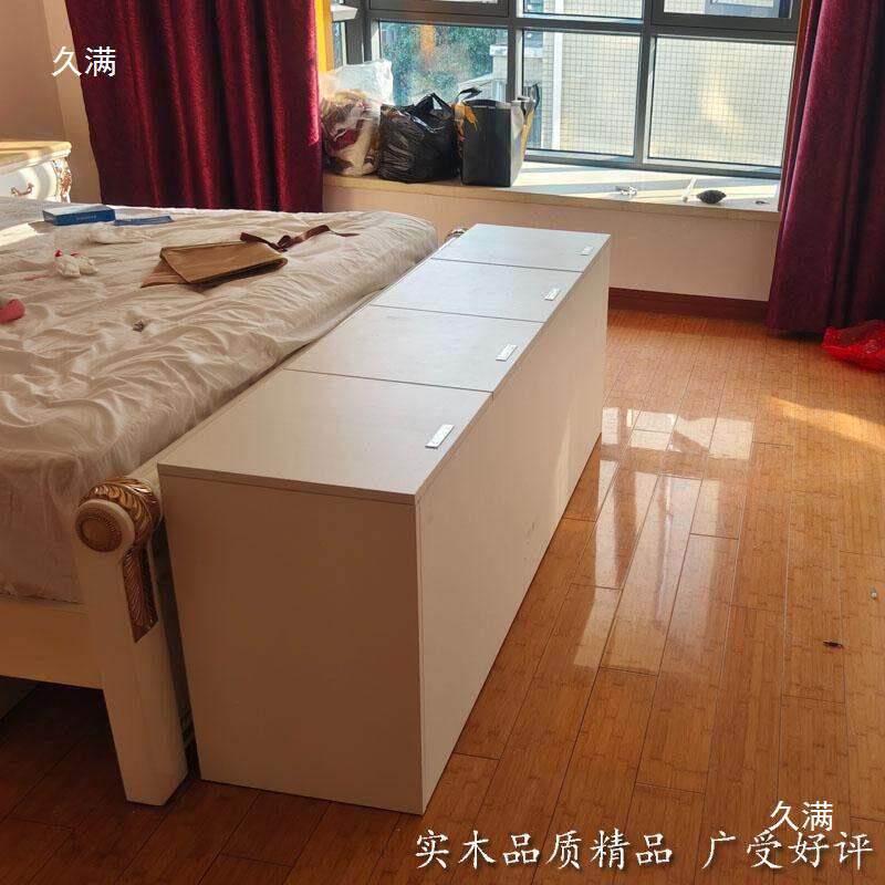 实木床边柜夹缝床头柜柜床尾窄缝柜长条榻飘榻米隙XDS窗储物坐柜