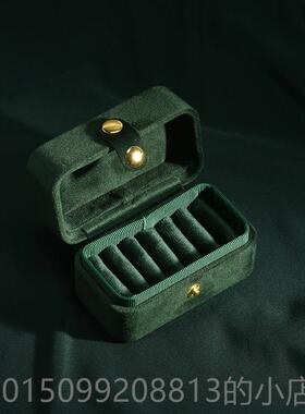 正品taim戒指盒欧高式复手y古工制作档戒指收纳盒便携迷你旅行首