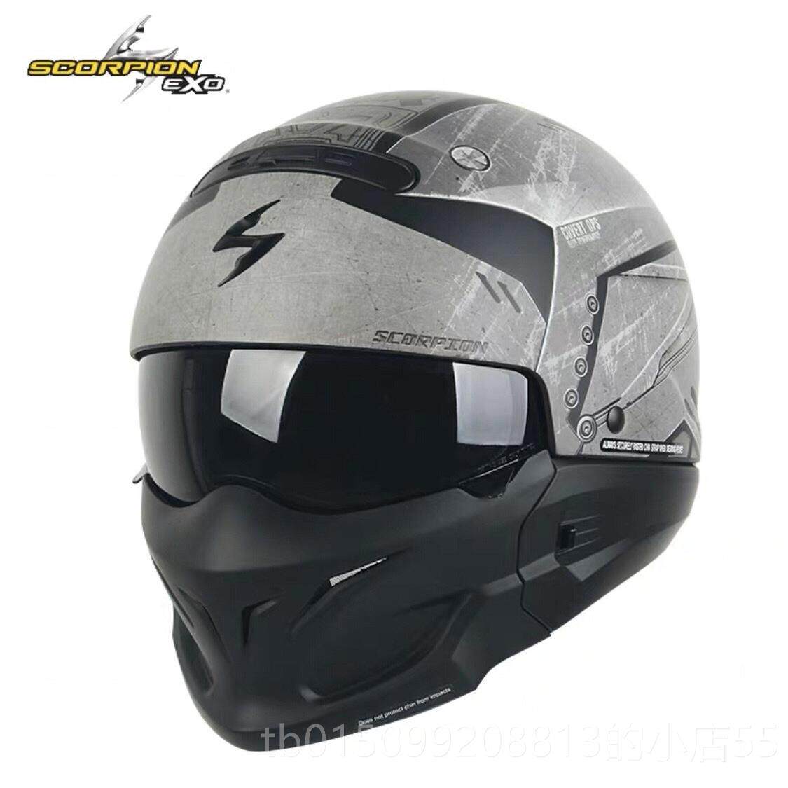 正品清仓一头个不留 蝎子 Sco rpio合n 哈雷街车复古摩托车组全盔