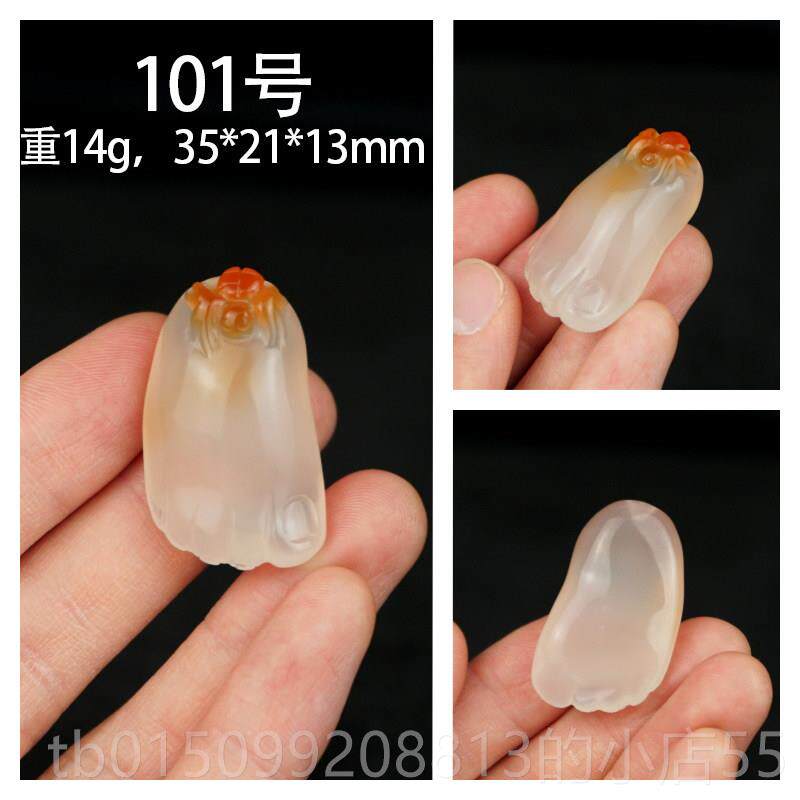 正品把小号纯天然玛瑙原石知髓足常乐脚丫手把玩件男士随身红黄玉