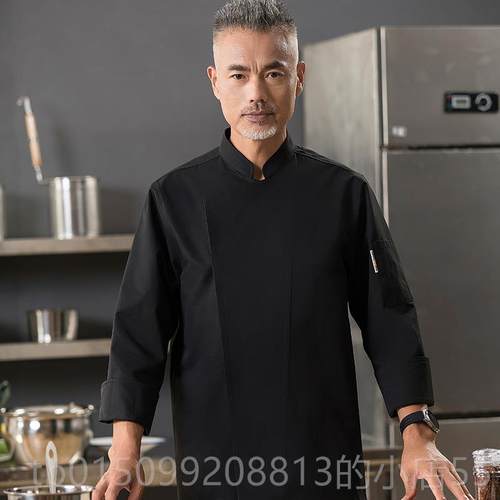 正品师酒店厨师工作服短袖男女长袖餐饮纯厨房专用厨服装高档后透