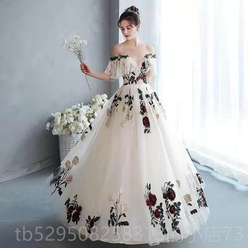 高档晚礼裙女20名21款宴会气质媛美声新演出服学生声乐艺服考礼服