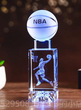 高档水晶篮兄球男生生日物送男孩朋友情弟同学18岁成人di礼y男士