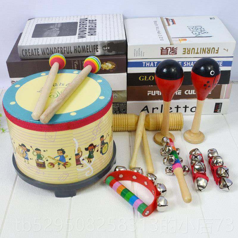 高档儿童鼓乐器奥拍尔打双击手拍面韩国地鼓幼儿园宝宝早教夫音乐