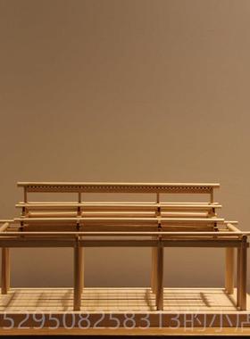 高档流卯时间木手房工木艺榫实拼装古建筑斗拱模型中式书办公室架