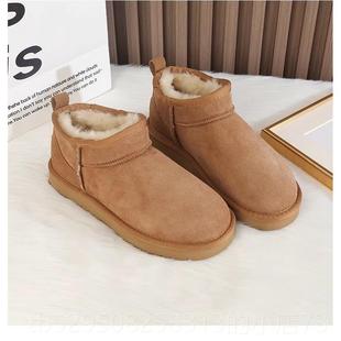 2防滑保暖 短筒冬羊皮毛一体204新款 高档周雨同款 雪地靴男女棉同款