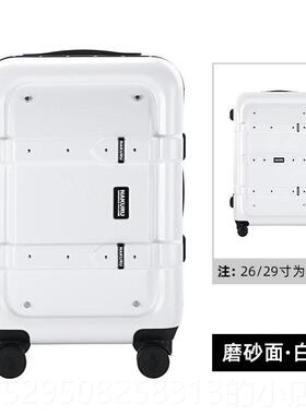 高档AKRU旅行N箱20寸登机箱24复古拉行杆箱男26铝框李箱女U高颜值