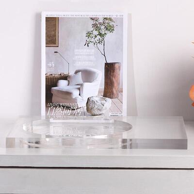 简约新中式漪矩形方托盘摆件样板间民宿客涟厅餐厅卧室形装桌DVN