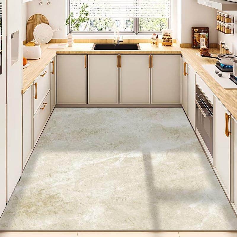 泥厨房硅藻地垫吸油吸脚水滑可裁剪满铺进门防垫子浴室BHbwy2np卫