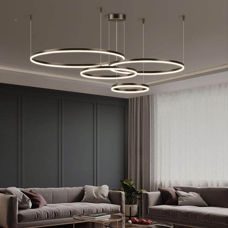 铜意式极简客全厅灯现代简约258大气吊眼卧室餐厅灯圆环护形创意,家装灯饰光源,智能吊灯,淘宝优惠券,粉丝福利购,淘宝优惠卷