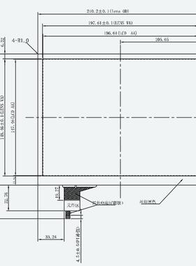 9寸工控电容触摸屏G+G钢化玻璃触控接屏1024*CW09I07N7768IIC口触