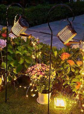 太阳能YVB水壶灯草坪装饰铁艺庭院饰墅别阳灯台家用户外园景观花