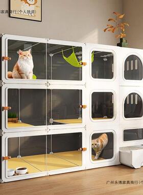 猫别墅带自厕所抽屉体一超大室由空间一一厅一卫家用室内猫100668
