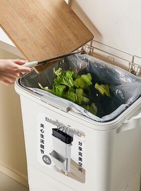 三层xb65nXF2日式厨房桶垃圾桶垃圾桶垃双立式垃圾可移动日式圾层