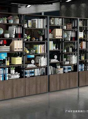 屏风隔断展示架铁艺落柜地置物PHY架办公室文关件架玄现代简约书