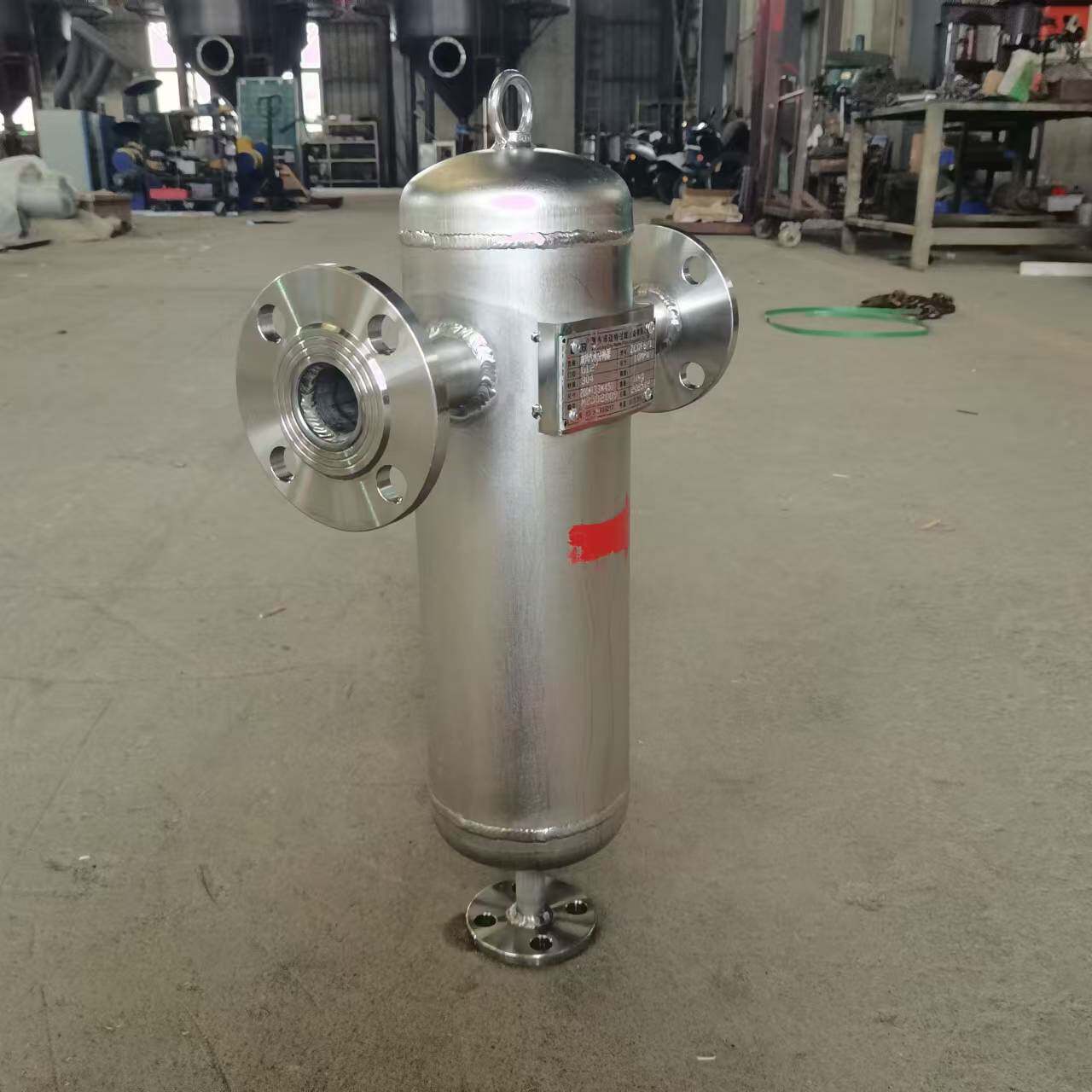 迈特旋风式气液过滤器 风机管道除水装置 蒸汽气水分离器厂家
