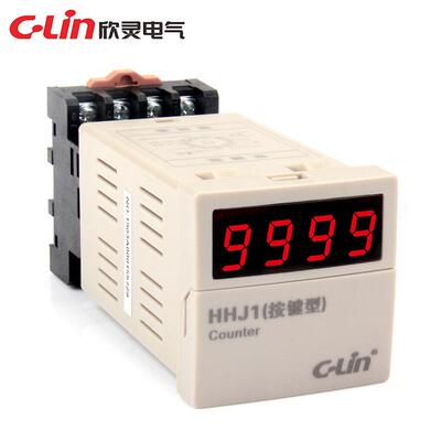 欣H灵HJ1数器数显计继电按HHJ1键型