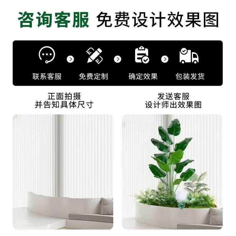 室内楼梯拐下VOM角造仿真绿植栽假树盆景观植物造景装饰布置景氛