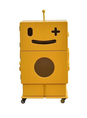 简约代创器意FEF艺术现机人可移动柜客厅沙发边几床头柜储物子装