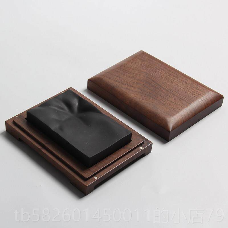 高档水5寸砚台天然原石安徽宣砚媲美歙砚端砚高档砚台 初学者写毛