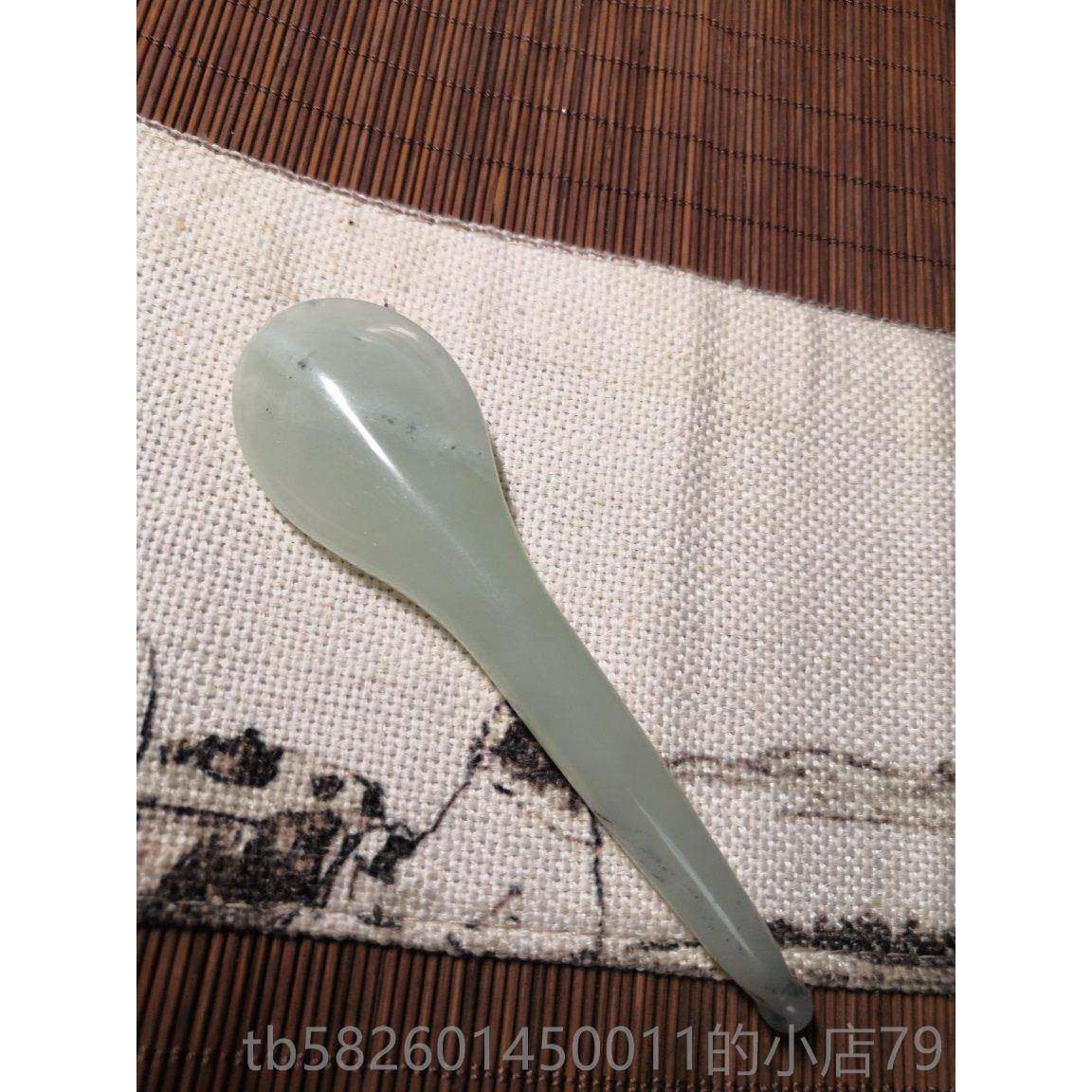 高档玉石拨眼筋棒部脸部按摩棒玉板面部络刮痧经养手持棒式筋擀棒