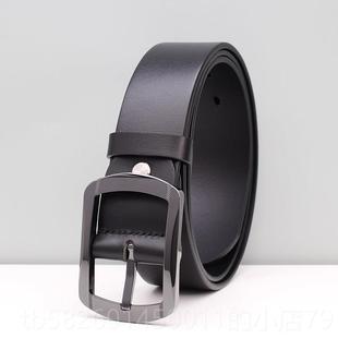 高档陶180天过敏包退 瓷扣防金属牛过皮带敏男真皮头层皮腰带非金