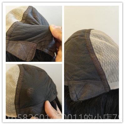 高档昌假发全真发弹力光手织双递针顶毛坯发全网头套随意分许缝术