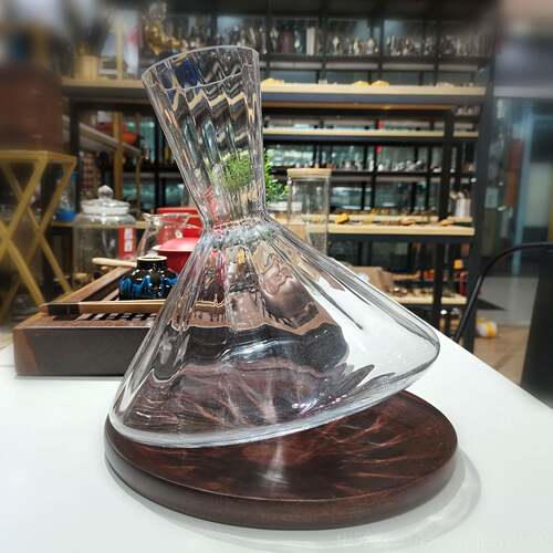 高档酒酒快速醒酒器 家用高档玻璃分器 奢不倒华翁旋转葡萄酒红醒
