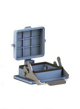 直销温控箱插头外壳重载连接器H32B-BK-CV-1L开孔安装带防护罩