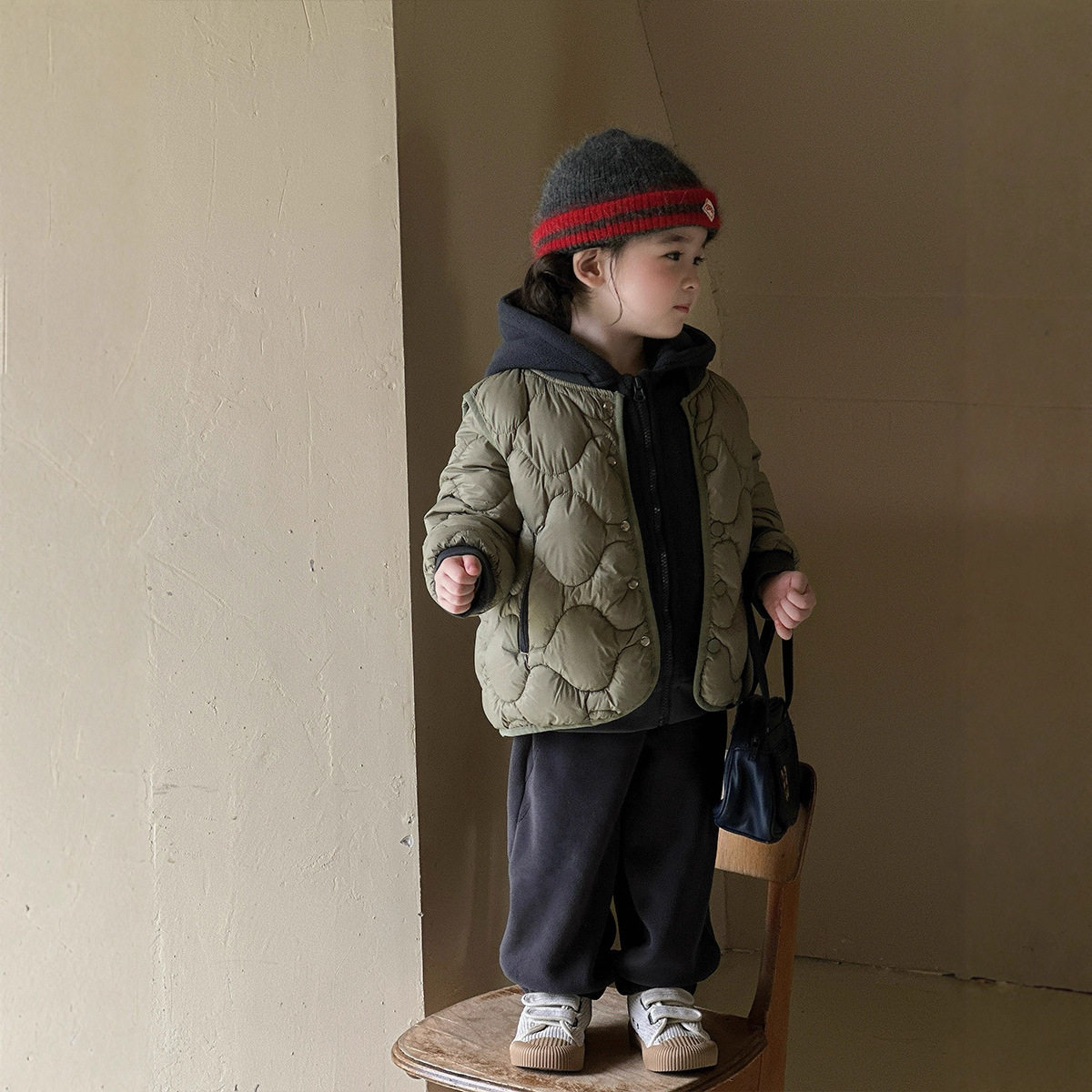 三星安心绒羽绒服男女童两件套