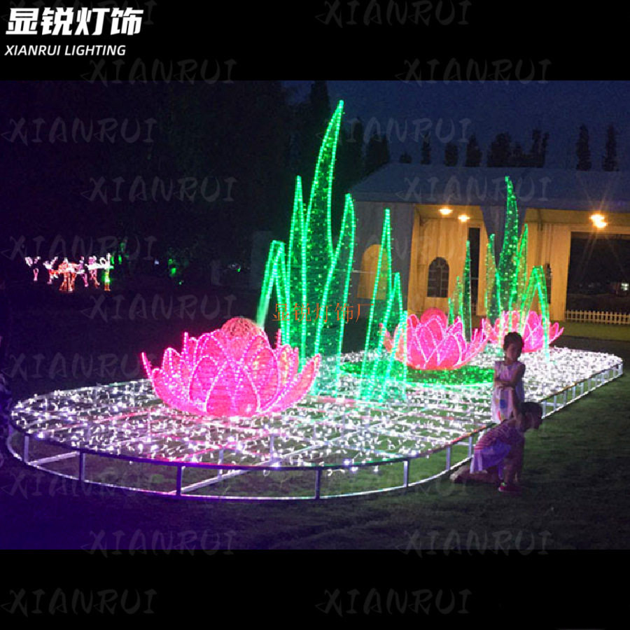 仿真铁制LED鲜花造型灯婚礼
