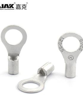 R线N圆B1.25-5S紫铜WBX端子冷压接端O型形裸头无绝子缘护套有认证