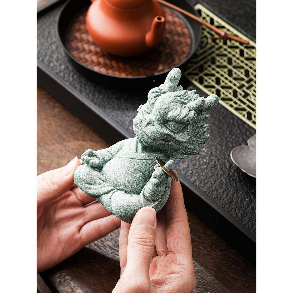 青砂石龙宠摆件可养一有指钱茶桌EAB家居桌2面204装茶饰品